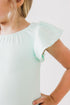 pastel-green-s-s-flutter-sleeve-leotard Mila &  Rose - Sophia's Style--3T--4